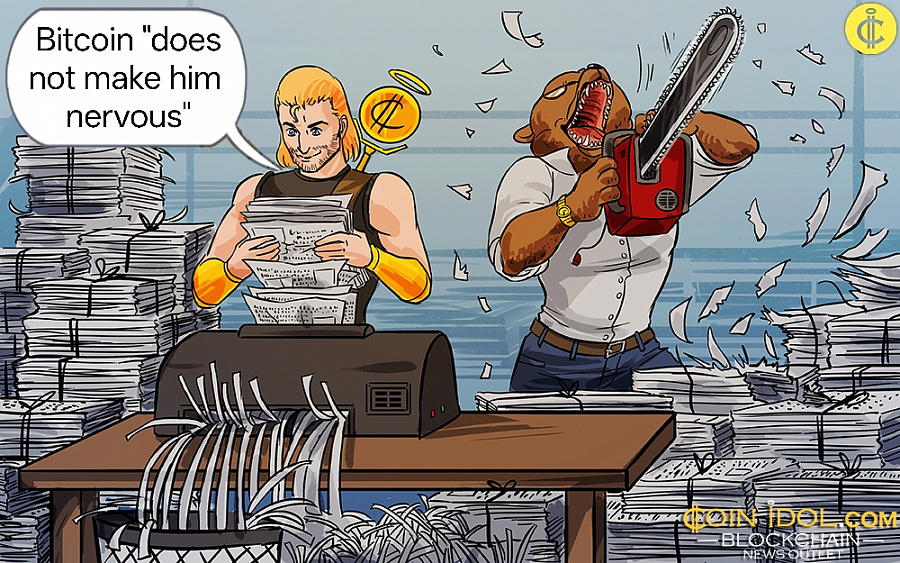 Bitcoin "does not make him nervous"